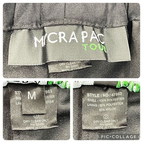 Mycra Pac Tour Faux Suede Jacket Pant 2 Piece Set Black Soft 47563 Women Medium - Picture 9 of 9